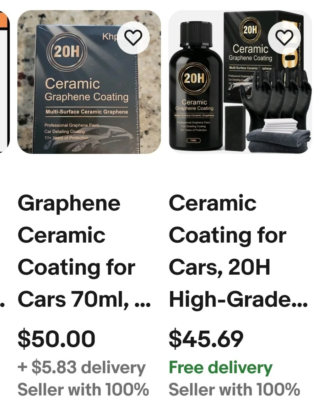 Ceramic Graphene Car Coating — Black — Professional Protection